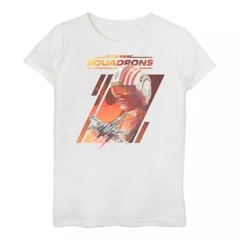 Футболка для девочек 3–16 лет со вставками Star Wars: Squadrons Rebel X-Wing Licensed Character