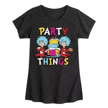 Футболка для девочек 7–16 лет «Доктор Сьюз» Party Things Licensed Character