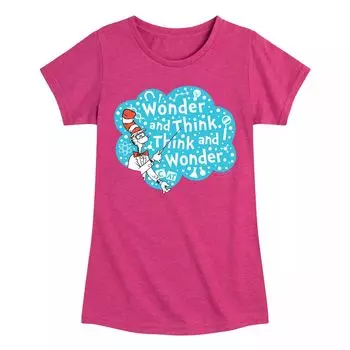 Футболка для девочек 7–16 лет «Доктор Сьюз Wonder and Think» Licensed Character