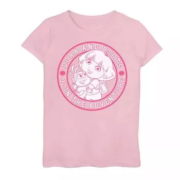 Футболка для девочек 7–16 лет «Дора-исследователь» «Присоединяйся к приключениям» Licensed Character