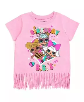 Футболка для девочек Diva Bon Bon Queen Bee Neon QT на день рождения L.O.L. Surprise!, розовый