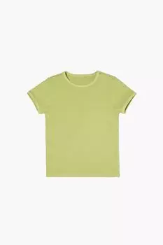 Футболка для девочек из хлопковой смеси Forever 21, зеленый