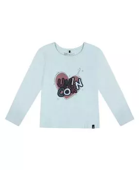 Футболка для девочек из органического хлопка - Little Kid Deux par Deux, синий