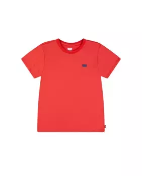 Футболка для девочек Levi's Batwing с маленьким логотипом, красный