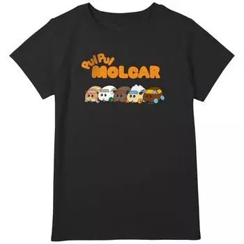 Футболка для девочек Pui Pui Molcar Team Abbey Plus с графическим рисунком Licensed Character