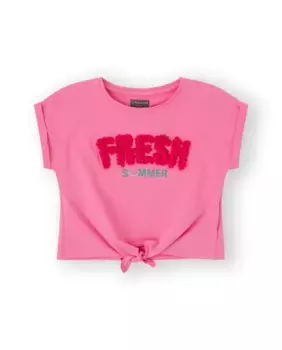 Футболка для девочек розового цвета с надписью спереди Canada House, цвет Rosa