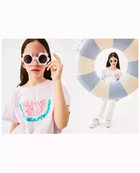 Футболка для девочек с коротким рукавом и пайетками Kids El Corte Ingls, цвет Rosa