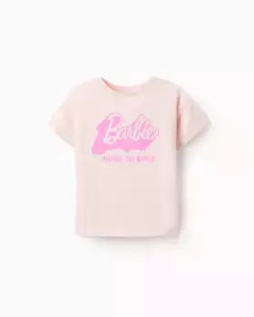 Футболка для девочек с короткими рукавами и мотивом Барби Zippy, розовый