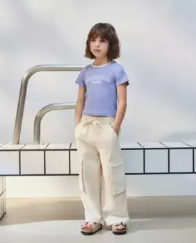 Футболка для девочек с короткими рукавами и отделкой Kids El Corte Ingls, цвет Rosa