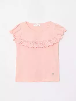 Футболка для девочек с круглым вырезом и короткими рукавами Breeze