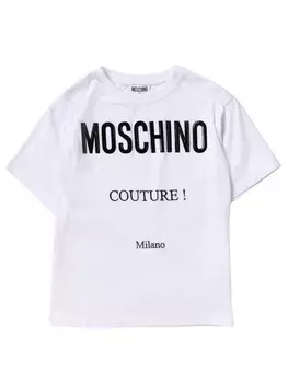 Футболка для девочек с логотипом couture milano Moschino