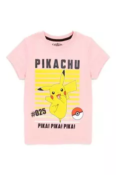 Футболка для девочек с покемонами Vanilla Underground, розовый