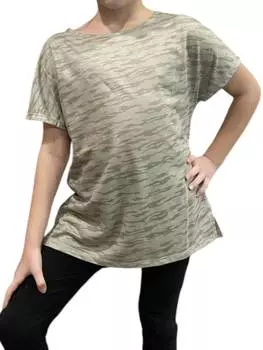 Футболка для девочек с принтом и перекрещивающимися бретелями зеленого цвета Hayden LA