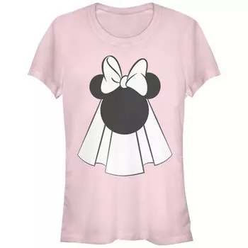 Футболка для девочек с принтом "Минни Маус в свадебной фате" Disney, цвет light pink