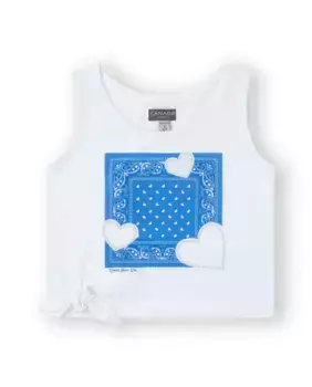 Футболка для девочки белого цвета с дизайном спереди Canada House, белый