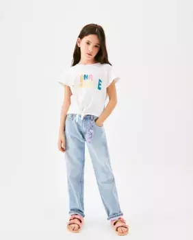 Футболка для девочки без рукавов с узлом Kids El Corte Ingls, белый