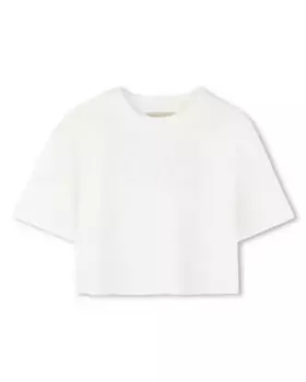 Футболка для девочки из белого хлопка Michael Kors, белый