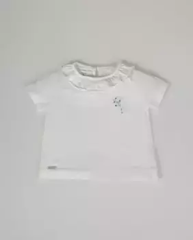 Футболка для девочки NANOS, белый
