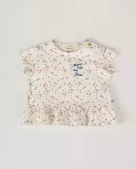 Футболка для девочки NANOS, белый