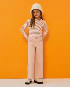 Футболка для девочки с цветочным рюшом Kids El Corte Ingls, розовый