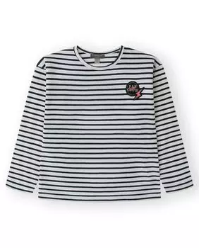 Футболка для девочки с длинными рукавами и круглым вырезом Canada House, белый