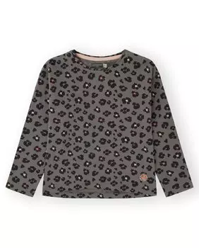 Футболка для девочки с длинными рукавами и круглым вырезом Canada House, серый