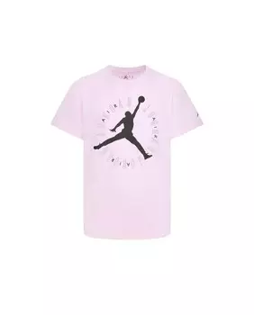 Футболка для девочки с короткими рукавами Jordan, розовый