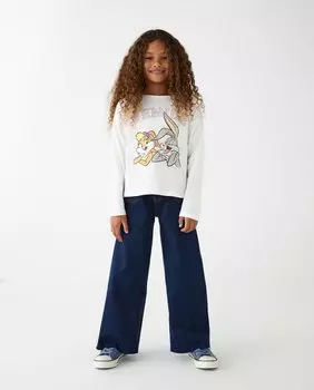 Футболка для девочки с принтом Looney Tunes El Corte Ingls, белый