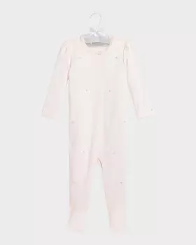 Футболка для девочки с вышитыми цветами, размер 3-9 мес. Ralph Lauren Childrenswear