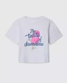 Футболка для девочки Sabine Pepe Jeans, белый