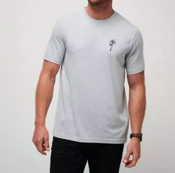 Футболка для гольфа On The Bay в цвете светло-серый меланж TravisMathew