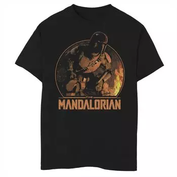 Футболка для кемпинга Mando с рисунком «Звездные войны» для мальчиков 8–20 лет Star Wars