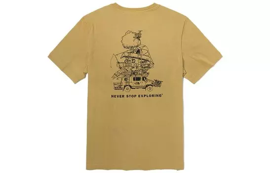 Футболка для кемпинга мужская хаки The North Face, хаки