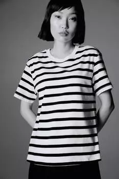 Футболка для кормящих мам из хлопка H&M, мультиколор
