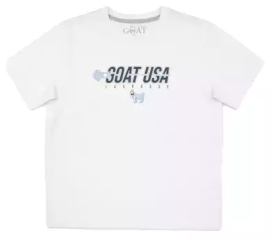 Футболка для лакросса GOAT USA Showtime, белый