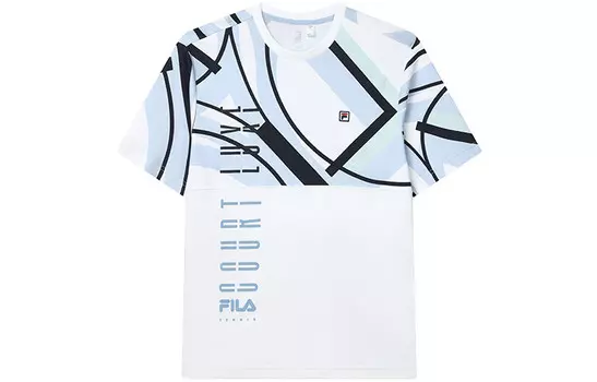 Футболка для легкой атлетики с принтом Allover для мужчин Fila, цвет Allover Print