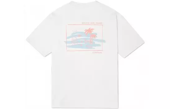 Футболка для летнего отдыха с надписью «SURF» мужская белая Converse, белый