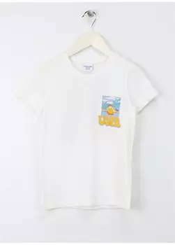 Футболка для мальчика цвета экрю VOYVO U.S. Polo Assn., экрю