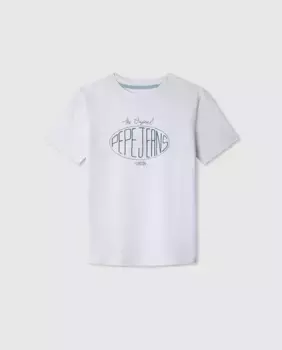 Футболка для мальчика Dalon Pepe Jeans, белый