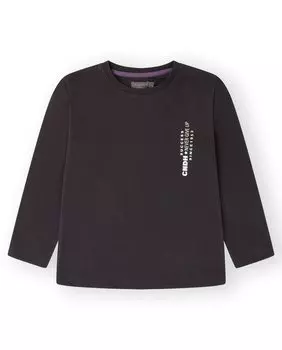 Футболка для мальчика из 100% хлопка с рисунком на спине Canada House, темно-серый