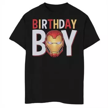 Футболка для мальчика на день рождения с изображением Marvel Avengers Iron Man для мальчиков 8–20 лет Licensed Character