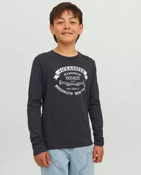 Футболка для мальчика с длинным рукавом Jack & Jones, черный