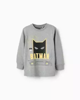 Футболка для мальчика с длинными рукавами и мотивом Бэтмена Zippy, темно-серый