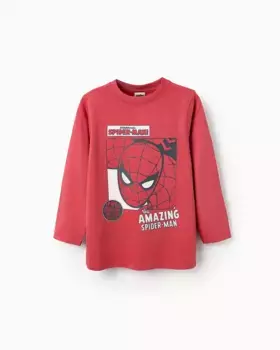 Футболка для мальчика с длинными рукавами и мотивом «Человек-паук» Zippy, красный