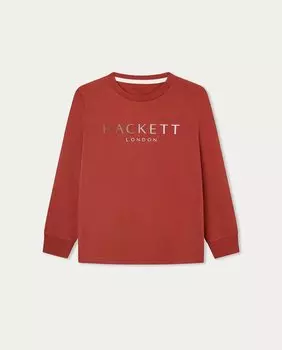 Футболка для мальчика с длинными рукавами и градиентным логотипом Hackett, оранжевый