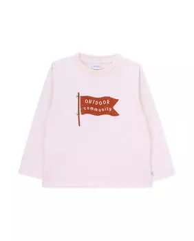 Футболка для мальчика с длинными рукавами и принтом спереди и сзади KNOT