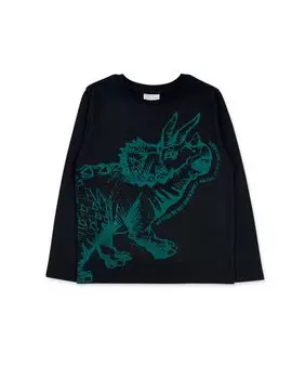 Футболка для мальчика с длинными рукавами из 100% хлопка Tuc tuc, черный
