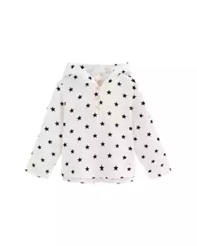 Футболка для мальчика с капюшоном и принтом в виде звезды Dadati, белый