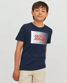 Футболка для мальчика с коротким рукавом Jack & Jones, темно-синий