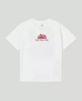 Футболка для мальчика с коротким рукавом и рисунком Kids El Corte Ingls, белый